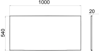 Фронтальный экран для ванны Triton Литл Щ0000066496 100 см