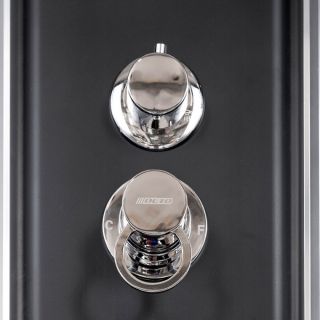 Душевая кабина Deto BМ4510 с электрикой BLACK 100х100х220 см