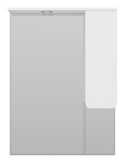 Зеркальный шкаф с подсветкой Misty Чегет 75см правый белый