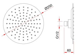 Душевой комплект Berges Ventas 3R чёрный матовый 073008