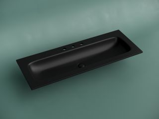 Раковина Ceramicanova Grace CN7024MB 120 см чёрный матовый