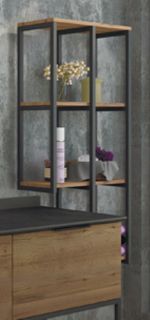 Comforty Шкаф-колонна Порто 50 см дуб тёмно-коричневый 00-00000829