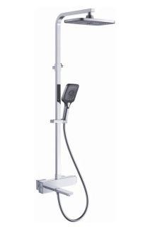Душевая стойка Rose R1096 с термостатом хром