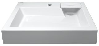 Раковина под стиральную машину AZARIO Slim CS00078302 600х600х110 литьевой мрамор, белая