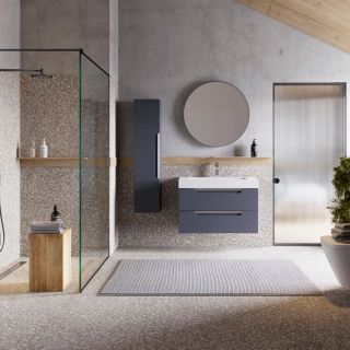 Тумба под раковину Aqwella Cube 90см серый CUB0109GR