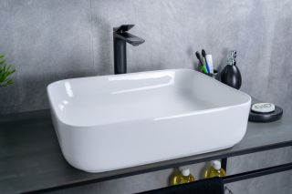 Раковина Gid D1304 51197 накладная белая 50x39x13