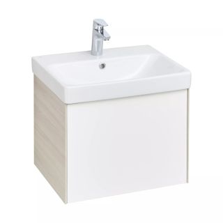 Тумба под раковину Акватон Асти 55см белый/ясень шимо 1A263101AXD70