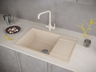 Мойка кухонная Paulmark Flugen PM317850-QU кварц