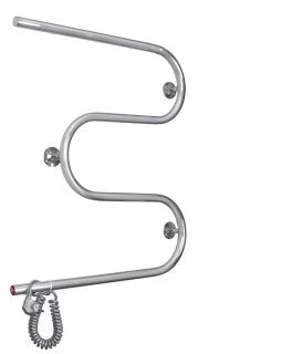 Полотенцесушитель электрический Domoterm DMT 107-25 60x50 EK L хром