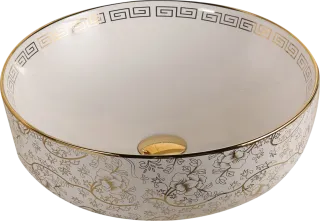 Раковина Milleau Miel MU0098-EWS белый с золотом