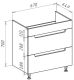 Тумба под раковину Bellezza Грейс 70см белый 00000011186