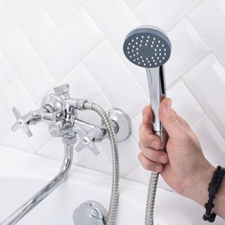 Смеситель для ванны с душем РМС SL72-140 хром