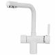 Смеситель для кухни Granula 2088 Арктик+АКС-002 белый