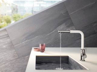 Смеситель для кухни Kludi L-Ine белый/хром 408519375