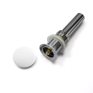 Донный клапан с керамическим верхом Comforty DK-01 белый