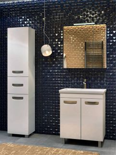 Зеркало-шкаф с подсветкой Vigo Plaza zsh.PLA.70.El 70 см белый