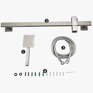 Душевой гарнитур Frap F8017 сатин