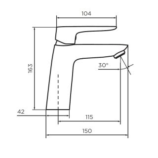 Смеситель для раковины Dorff PRIME NEW D40102100