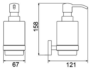 Дозатор Timo Saona 13039/16 белый матовый
