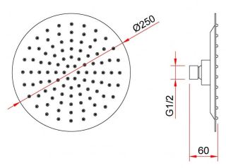 Душевой комплект Berges Ventas 2R чёрный матовый 073004