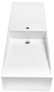 Накладная раковина-столешница NT Bagno Cagliari Left  NT502 120см белый матовый