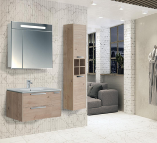 Тумба под раковину Roca Lago 7857296444 80 см дуб светлый