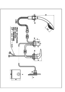 Смеситель на борт ванны Rav Slezak Dunaj D463.5P хром