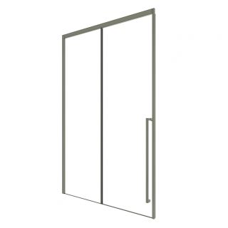 Душевая дверь в нишу Timo T49R 130 см правая никель