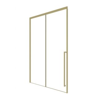 Душевая дверь в нишу Timo T54R 140 см правая золото матовое
