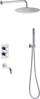 Душевая система Allen Brau Priority 5.31014-00 с термостатом Хром