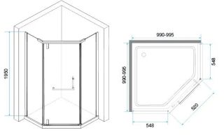 Душевой уголок RGW HO-081