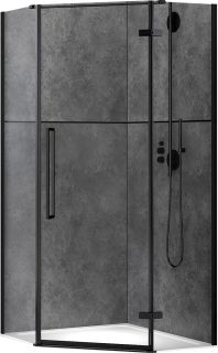 Душевой уголок ABBER Ewiges Wasser 100x100см чёрный AG05100B