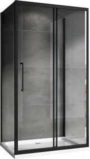 Душевой уголок ABBER Schwarzer Diamant 100x80см AG30100BH-S80B-S80B