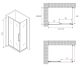 Душевой уголок ABBER Schwarzer Diamant AG30130BH-S60B 130x60см чёрный