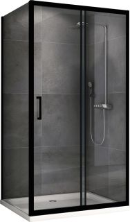 Душевой уголок ABBER Schwarzer Diamant AG30140B-S50B 140x50см чёрный