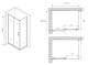Душевой уголок ABBER Schwarzer Diamant AG30140B5-S50B5 140x50см чёрный