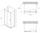 Душевой уголок ABBER Schwarzer Diamant AG30150B-S60B-S60B 150x60см чёрный