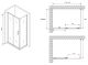 Душевой уголок ABBER Schwarzer Diamant AG30150B5-S60B5 150x60см чёрный