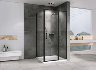 Душевой уголок ABBER Sonnenstrand 100x90см чёрный AG04100BS-S90B