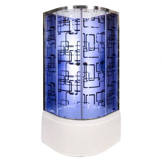 Душевая кабина Deto BМ4590 N LED с гм. BLACK 90х90х208см