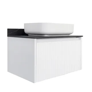 Тумба с раковиной Comforty Марсель 00-00013395 75 см Белая матовая