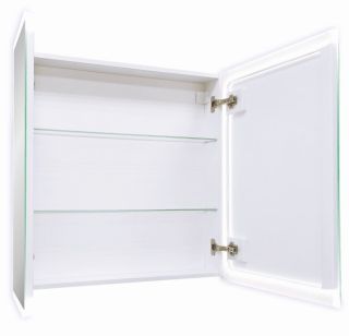 Зеркало-шкаф с подсветкой Continent Reflex МВК027 80см белый