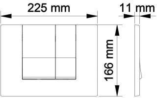 Инсталляция для унитаза Berges Novum S2 с кнопкой матовый хром 040242