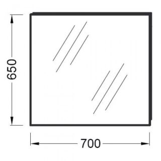 Зеркало 70 см Jacob Delafon ODEON UP EB1082-NF