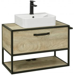 Тумба под раковину Акватон Лофт Фабрик 65см дуб эндгрейн 1A242301LTDU0