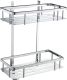 Полка для ванной 2-х ярусная Wonzon & Woghand WW-4141 хром