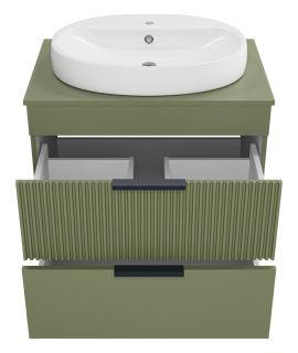 Напольная тумба под раковину Brevita Enfida ENF-06070-0842Я 70см зелёный