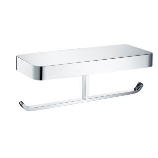 Двойной держатель для туалетной бумаги с полкой Wonzon & Woghand Lotte WW-8356 хром