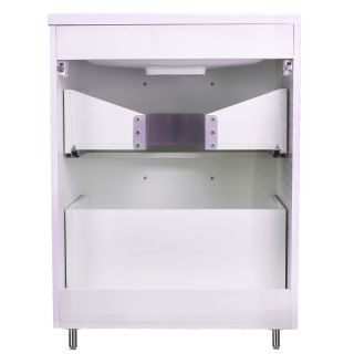 Тумба напольная под раковину Style Line "Каре 60" СС-00002265  (2 ящ.) Люкс белая, PLUS