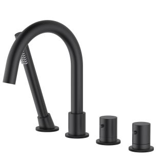 Смеситель на борт ванны Timo Saona 2330/03Y с термостатом чёрный